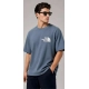 Generic Men's Cotton Blend Printed Oversized Round Neck Half Sleeve T-Shirt (Blue) Generic Men's Cotton Blend Printed Oversized Round Neck Half Sleeve T-Shirt (Blue)