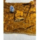 Generic Women's Slik Embellished Saree With Unstitched Blouse 5.5Mtr (Yellow)