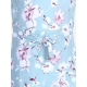 Generic Girl's Polyester Crepe Floral Bell Sleeve Dress (Turquoise Blue) Generic Girl's Polyester Crepe Floral Bell Sleeve Dress (Turquoise Blue)