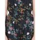 Generic Girl's Rayon Flamingo Print Sleeveless Jumpsuit (Black-Multicolor)