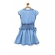 Generic Girl's Denim Embellished Cap Sleeve bow Dress (Light Blue) Generic Girl's Denim Embellished Cap Sleeve bow Dress (Light Blue)
