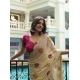 Generic Women's Georgette Embellished Saree With Unstitched Blouse 5.5Mtr (Cream-Pink) Generic Women's Georgette Embellished Saree With Unstitched Blouse 5.5Mtr (Cream-Pink)