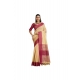 Generic Women's Raw_Silk Woven Saree With Unstitched Blouse 5.5Mtr (Beige)