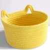 Generic Cotton Pack Of_1 Plain Cat Basket 9x5 Inch (Yellow)