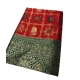 Generic Women's Jacquard Printed Saree With Unstitched Blouse 5.5Mtr (Red)