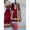 Generic Women's Silk Embroidered 3/4th Sleeve Round Kurti With Palazzo Pant and Dupatta Set (Maroon) Generic Women's Silk Embroidered 3/4th Sleeve Round Kurti With Palazzo Pant and Dupatta Set (Maroon)