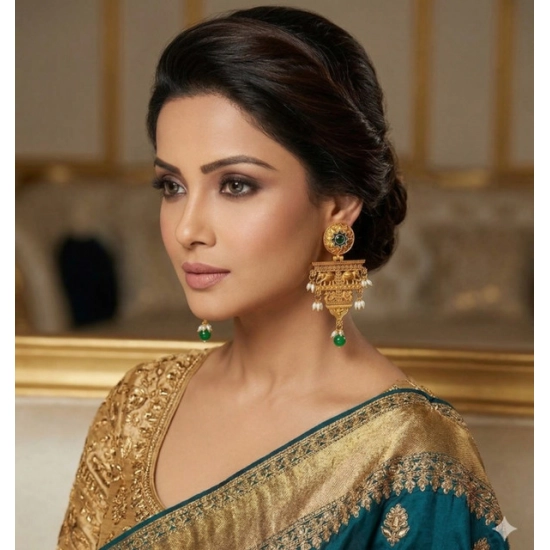 Generic Women's Zinc Alloy Gold Plated Chandelier Earrings (Multicolor) Generic Women's Zinc Alloy Gold Plated Chandelier Earrings (Multicolor)