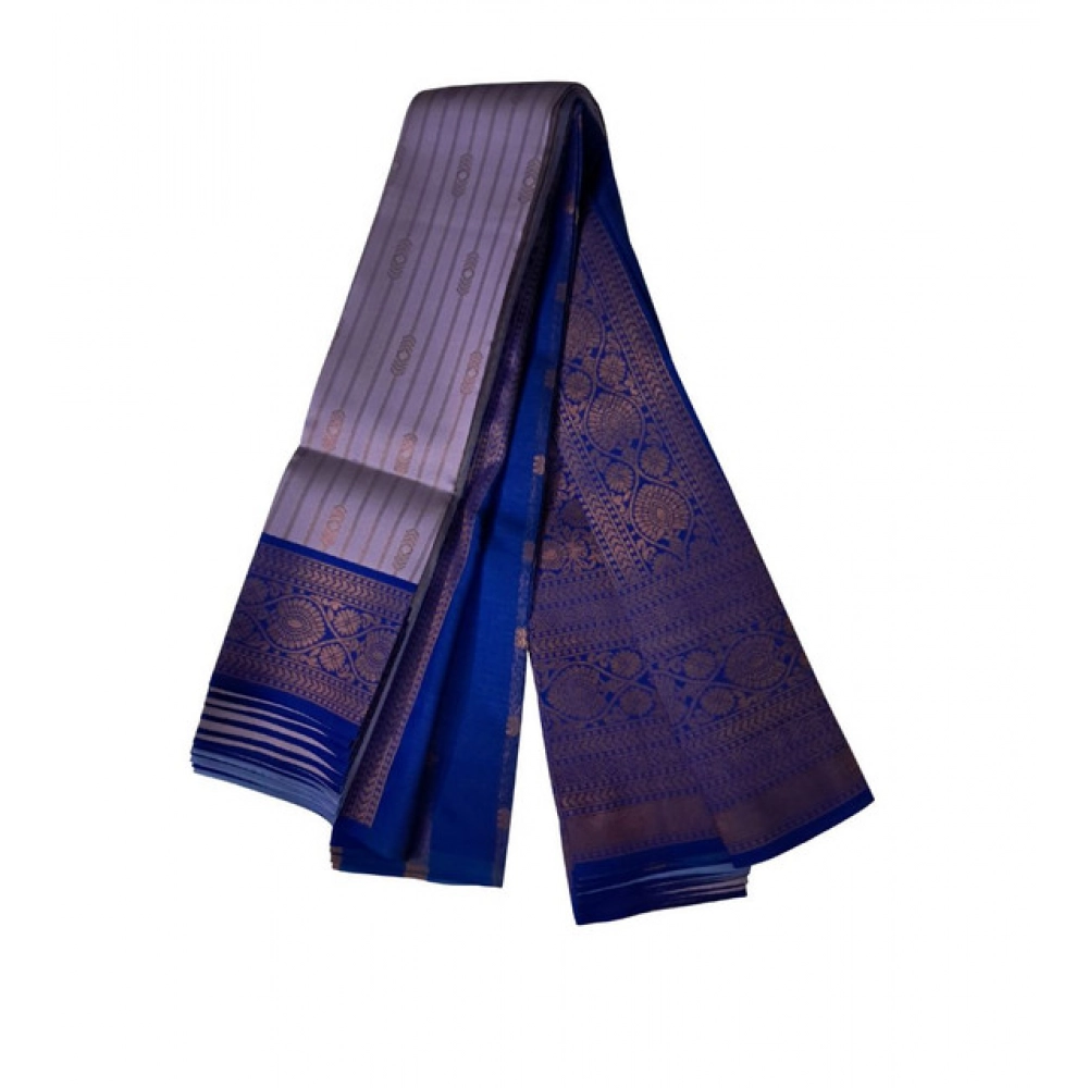 Generic Women's Soft Silk Wooven Saree With Unstitched Blouse 5.5Mtr (Dark Lavender) Generic Women's Soft Silk Wooven Saree With Unstitched Blouse 5.5Mtr (Dark Lavender)