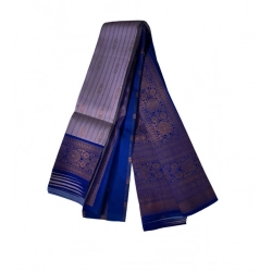 Generic Women's Soft Silk Wooven Saree With Unstitched Blouse 5.5Mtr (Dark Lavender)