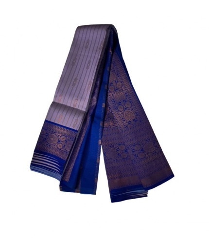 Generic Women's Soft Silk Wooven Saree With Unstitched Blouse 5.5Mtr (Dark Lavender)