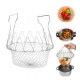 Generic Foldable Chef Basket – Multi-Function Strainer And Steamer (Color: Assorted )