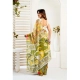 Generic Women's Faux_Linen Printed Ready-to-Wear Saree With Unstitched Blouse 5.5 Mtr (Multicolor)