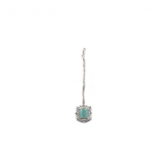 Generic Women's Brass Silver Plated Pendant Set (Mint)