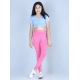 Generic Girl's Cotton Lycra Printed Elasticated Leggings (Pink) Generic Girl's Cotton Lycra Printed Elasticated Leggings (Pink)