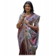Generic Women's Faux_Tussar Geometric_Print Saree With Unstitched Blouse 5.5Mtr (Coffee) Generic Women's Faux_Tussar Geometric_Print Saree With Unstitched Blouse 5.5Mtr (Coffee)