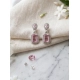 Generic Women's Brass Silver Plated Drop Earrings (Pink) Generic Women's Brass Silver Plated Drop Earrings (Pink)