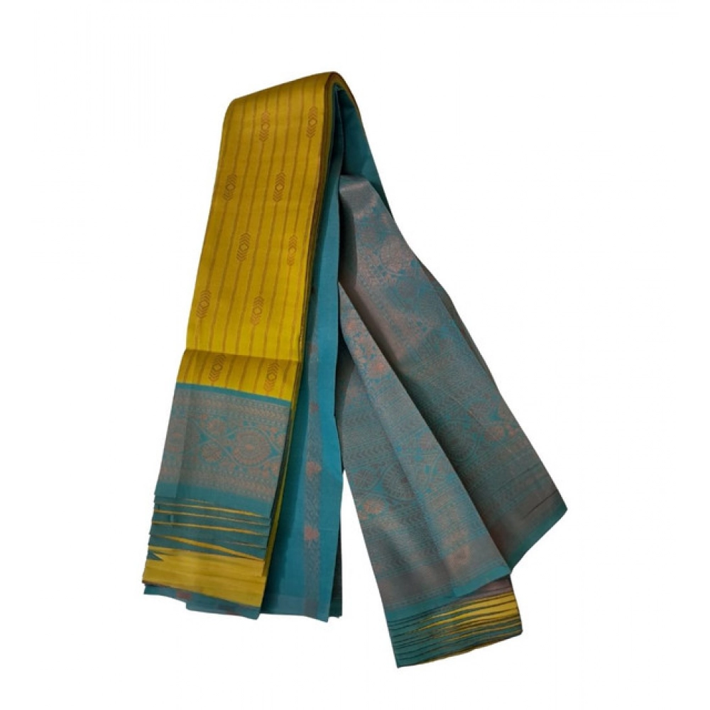 Generic Women's Soft Silk Wooven Saree With Unstitched Blouse 5.5Mtr (Musterd Yellow) Generic Women's Soft Silk Wooven Saree With Unstitched Blouse 5.5Mtr (Musterd Yellow)