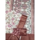 Generic Women's Cotton Silk Floral Printed Saree With Unstitched Blouse 5.5Mtr (Gold-Brown)