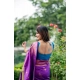 Generic Women's Katan_Silk Zari_Weaving Saree With Unstitched Blouse 5.5Mtr (Purple) Generic Women's Katan_Silk Zari_Weaving Saree With Unstitched Blouse 5.5Mtr (Purple)