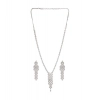 Generic Women's Brass Silver Plated Necklace set (Silver) Generic Women's Brass Silver Plated Necklace set (Silver)