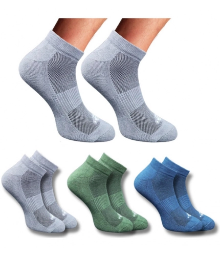 Generic 3_Pair Set Unisex Casual Cotton Printed Low Cut Socks (Multicolor)