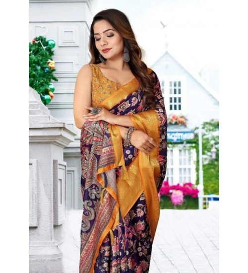 Generic Women's Cotton Silk Floral Printed Saree With Unstitched Blouse 5.5Mtr (Multicolor) Generic Women's Cotton Silk Floral Printed Saree With Unstitched Blouse 5.5Mtr (Multicolor)