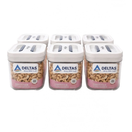 Generic Pack of 6 Switchers Airtight Storage Container Set 500 ML (White) Generic Pack of 6 Switchers Airtight Storage Container Set 500 ML (White)