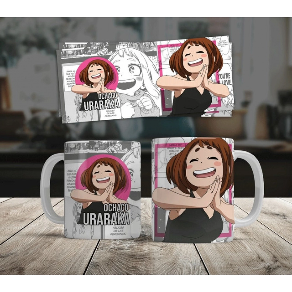 Generic Anime Ochaco Uraraka Ceramic Printed Coffee Mug (White)