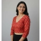 Generic Women's Ajrakh Cotton Printed Halter Neck Padded Blouse (Red 38 Ready (Self Alterable 36–40) Generic Women's Ajrakh Cotton Printed Halter Neck Padded Blouse (Red 38 Ready (Self Alterable 36–40)