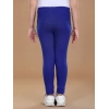 Generic Girl's Cotton Lycra Solid Elasticated Leggings (Blue) Generic Girl's Cotton Lycra Solid Elasticated Leggings (Blue)