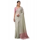 Generic Women's Tissue Silk Solid Saree With Unstitched Blouse 5.5Mtr (Silver) Generic Women's Tissue Silk Solid Saree With Unstitched Blouse 5.5Mtr (Silver)