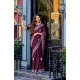 Generic Women's Faux Shimmer Floral Embroidery Ready to wear Saree With Unstitched Blouse 5.5Mtr (Maroon) Generic Women's Faux Shimmer Floral Embroidery Ready to wear Saree With Unstitched Blouse 5.5Mtr (Maroon)