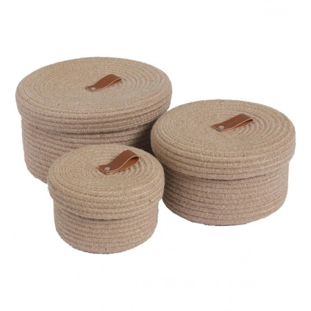 Generic Cotton 3 Pcs Set Roti Box Storage Basket With Lid (Beige) Generic Cotton 3 Pcs Set Roti Box Storage Basket With Lid (Beige)