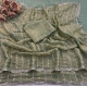 Generic Women's Slik Embellished Saree With Unstitched Blouse 5.5Mtr (Light Green)