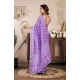 Generic Women's Faux Linen Floral Ready to wear Saree With Unstitched Blouse 5.5Mtr (Lavender) Generic Women's Faux Linen Floral Ready to wear Saree With Unstitched Blouse 5.5Mtr (Lavender)