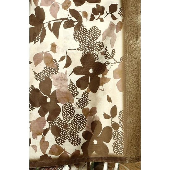 Generic Women's Cotton Silk Floral Printed Saree With Unstitched Blouse 5.5Mtr (Multicolor) Generic Women's Cotton Silk Floral Printed Saree With Unstitched Blouse 5.5Mtr (Multicolor)