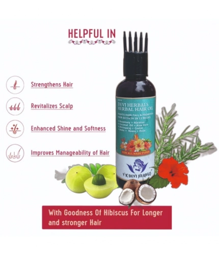 Generic Devi Herbels Rosemary Herbal 100 ML Hair Oil - Men's And Women's Hair Growth Oil