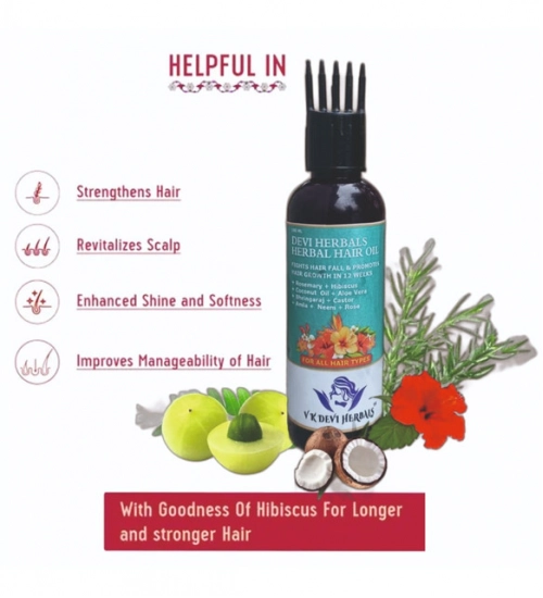 Generic Devi Herbels Rosemary Herbal 100 ML Hair Oil - Men's And Women's Hair Growth Oil