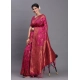 Generic Women's Silk Printed Saree With Unstitched Blouse 5.5Mtr (Magenta) Generic Women's Silk Printed Saree With Unstitched Blouse 5.5Mtr (Magenta)
