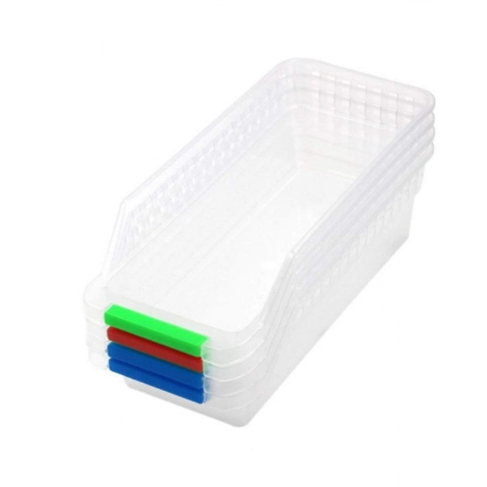 Generic Plastic Fridge Space Saver Rack Organizer – (Color: Assorted )