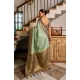 Generic Women's Silk Blend Booti Work Ready to wear Saree With Unstitched Blouse 5.5Mtr (SeaGreen) Generic Women's Silk Blend Booti Work Ready to wear Saree With Unstitched Blouse 5.5Mtr (SeaGreen)