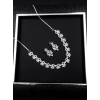 Generic Women's Brass Silver Plated Necklace set (Multicolor) Generic Women's Brass Silver Plated Necklace set (Multicolor)