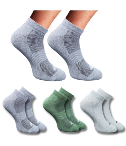 Generic 3_Pair Set Unisex Casual Cotton Printed Low Cut Socks (Multicolor)