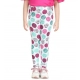 Generic Girl's Cotton Lycra Floral Elasticated Jeggings (Multicolor)