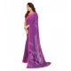 Generic Women's Georgette Printed Saree With Unstitched Blouse 5.5Mtr (Purple) Generic Women's Georgette Printed Saree With Unstitched Blouse 5.5Mtr (Purple)