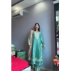 Generic Women's Silk Embroidered 3/4th Sleeve Round Readymade Kurti With Palazzo Pant and Dupatta Set (Sea Green) Generic Women's Silk Embroidered 3/4th Sleeve Round Readymade Kurti With Palazzo Pant and Dupatta Set (Sea Green)