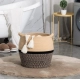 Generic Cotton Matka 14x12 Inch Storage Basket For Clothes With Out Lid (Beige-Black) Generic Cotton Matka 14x12 Inch Storage Basket For Clothes With Out Lid (Beige-Black)