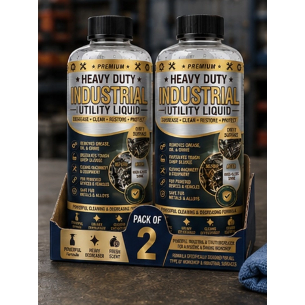 Generic Pack of 2 Heavy Duty Industrial Utility Liquid Bottles 100 ML