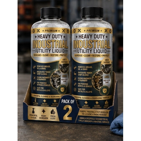 Generic Pack of 2 Heavy Duty Industrial Utility Liquid Bottles 100 ML