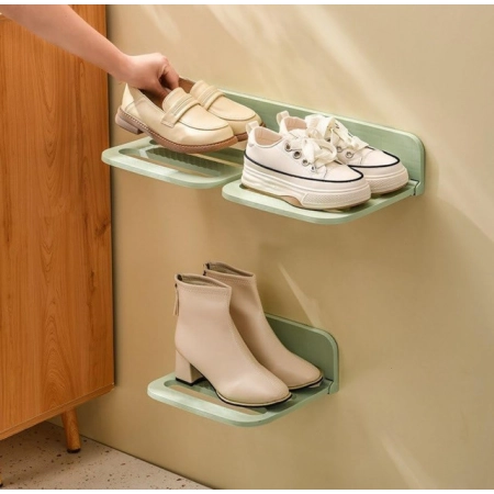 Generic Plastic Solid Wall Hanging Shoe Rack (Multicolor) Generic Plastic Solid Wall Hanging Shoe Rack (Multicolor)